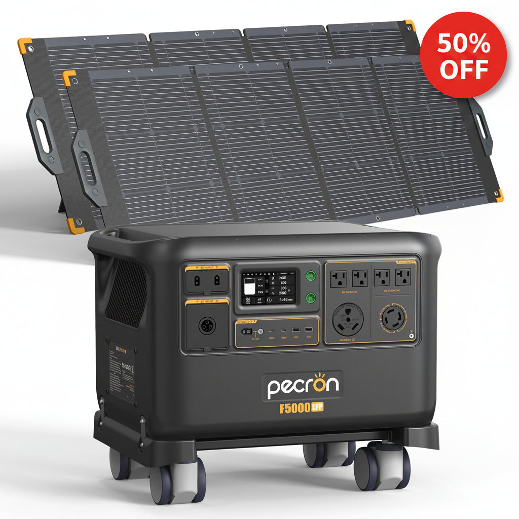 Pecron F5000LFP + FP5000-48V Combo 10240Wh 7200W